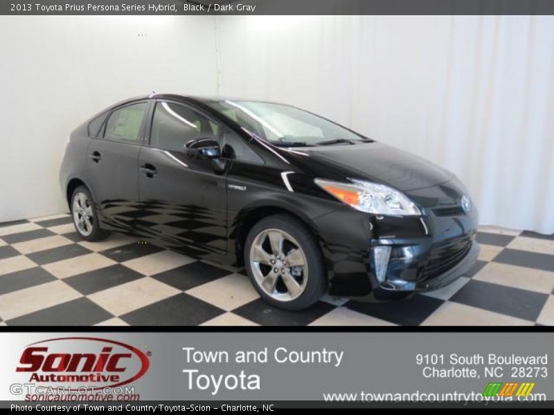 Black / Dark Gray 2013 Toyota Prius Persona Series Hybrid