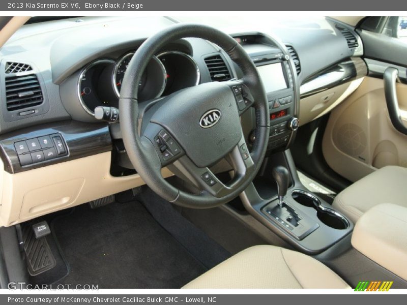 Beige Interior - 2013 Sorento EX V6 