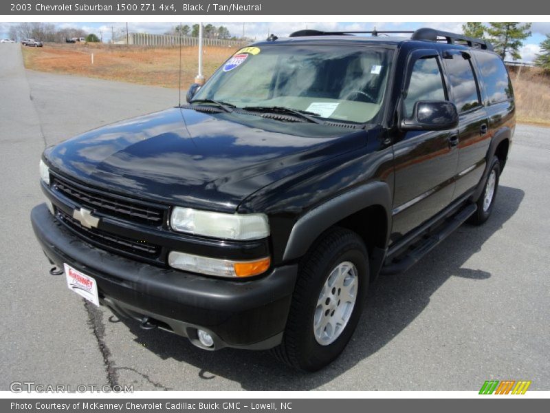 Black / Tan/Neutral 2003 Chevrolet Suburban 1500 Z71 4x4