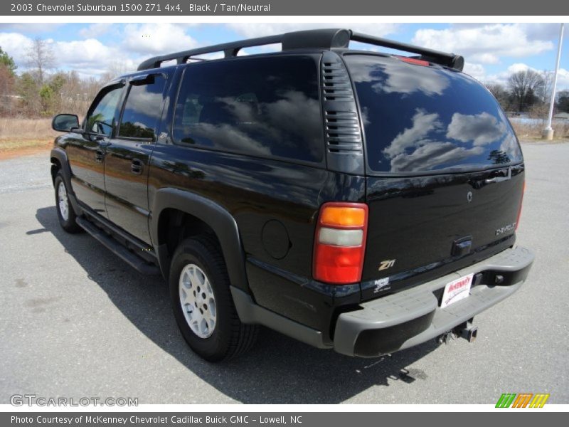 Black / Tan/Neutral 2003 Chevrolet Suburban 1500 Z71 4x4