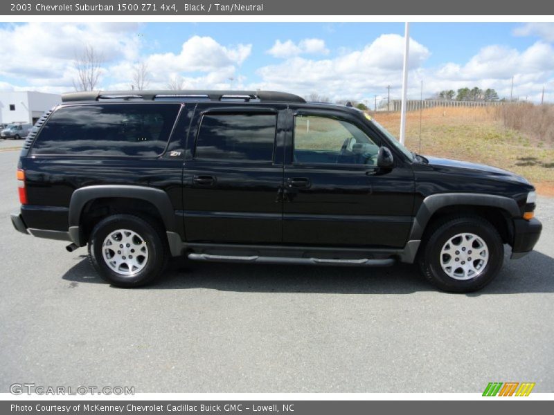 Black / Tan/Neutral 2003 Chevrolet Suburban 1500 Z71 4x4