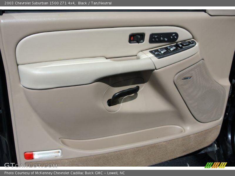 Black / Tan/Neutral 2003 Chevrolet Suburban 1500 Z71 4x4