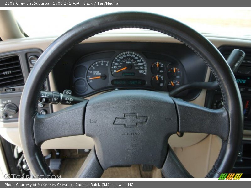 Black / Tan/Neutral 2003 Chevrolet Suburban 1500 Z71 4x4