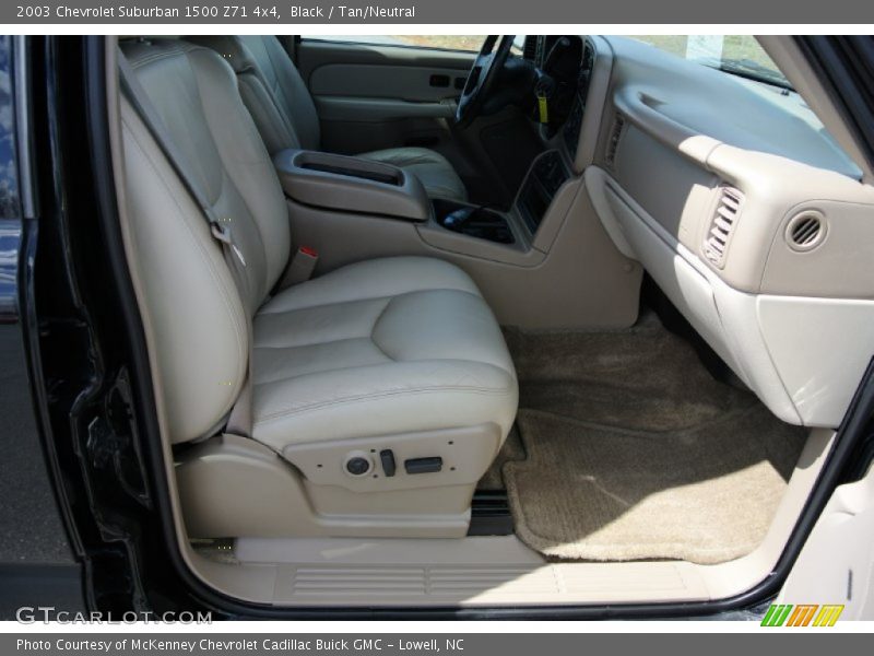 Black / Tan/Neutral 2003 Chevrolet Suburban 1500 Z71 4x4