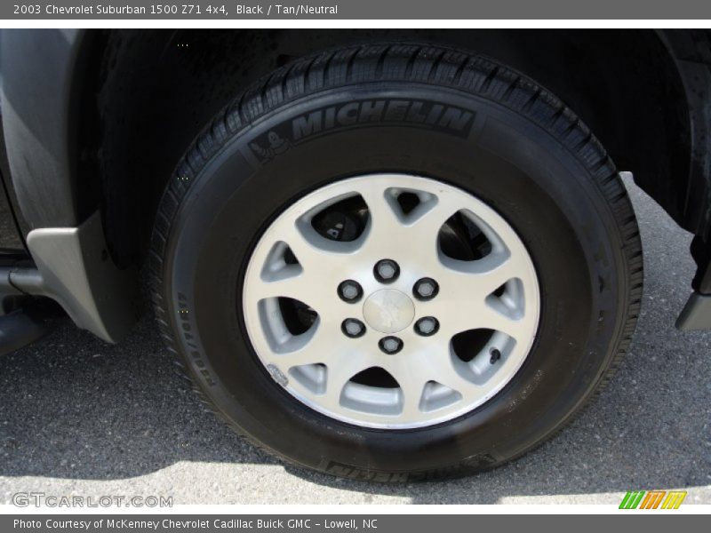 Black / Tan/Neutral 2003 Chevrolet Suburban 1500 Z71 4x4