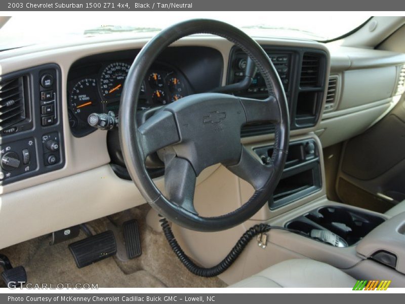 Black / Tan/Neutral 2003 Chevrolet Suburban 1500 Z71 4x4
