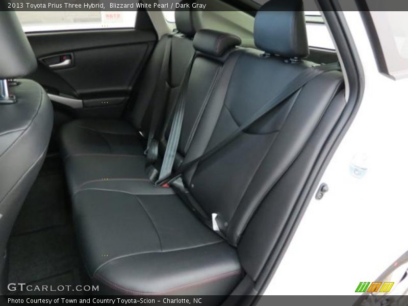 Blizzard White Pearl / Dark Gray 2013 Toyota Prius Three Hybrid