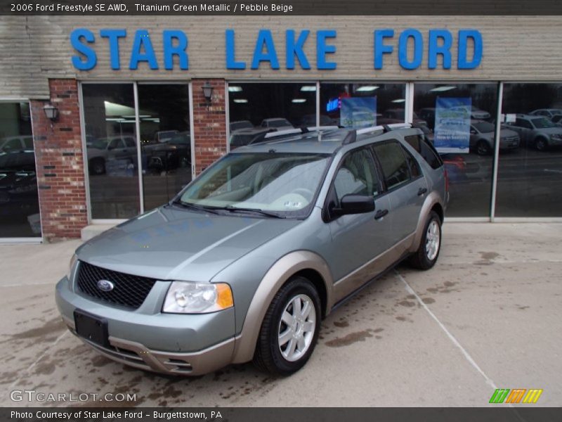 Titanium Green Metallic / Pebble Beige 2006 Ford Freestyle SE AWD