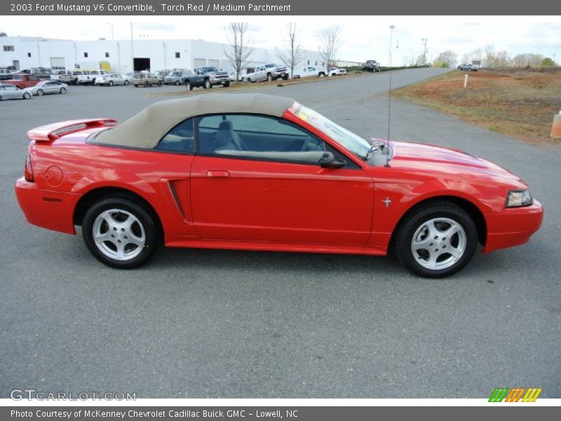 Torch Red / Medium Parchment 2003 Ford Mustang V6 Convertible