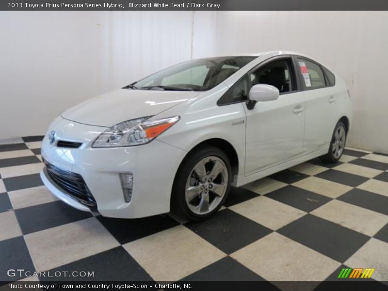 Blizzard White Pearl / Dark Gray 2013 Toyota Prius Persona Series Hybrid