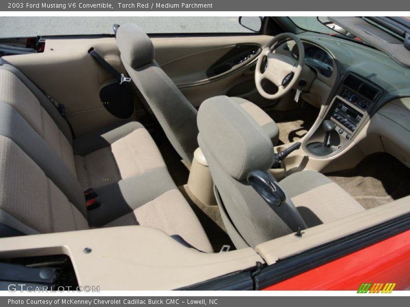 Torch Red / Medium Parchment 2003 Ford Mustang V6 Convertible
