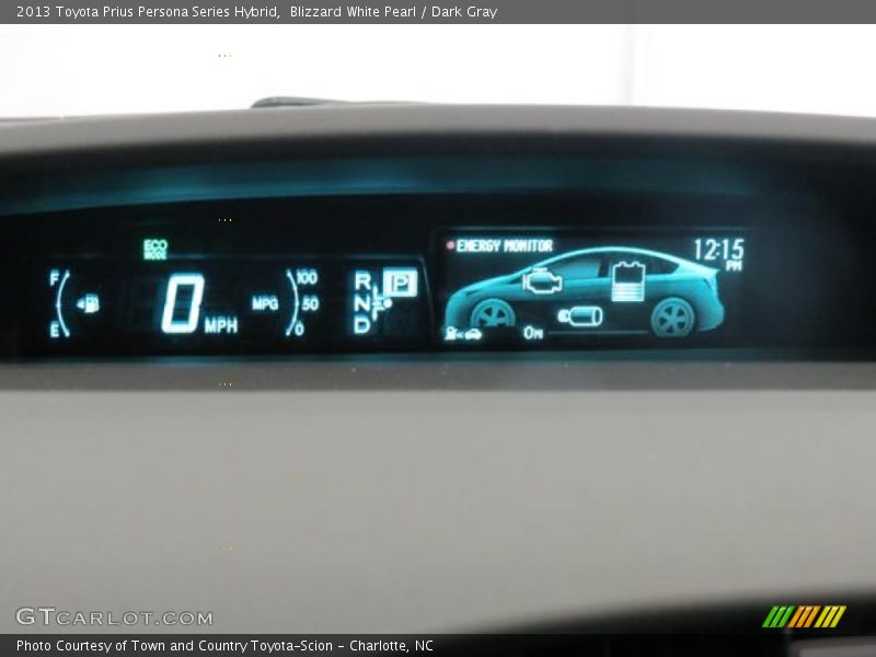 Blizzard White Pearl / Dark Gray 2013 Toyota Prius Persona Series Hybrid