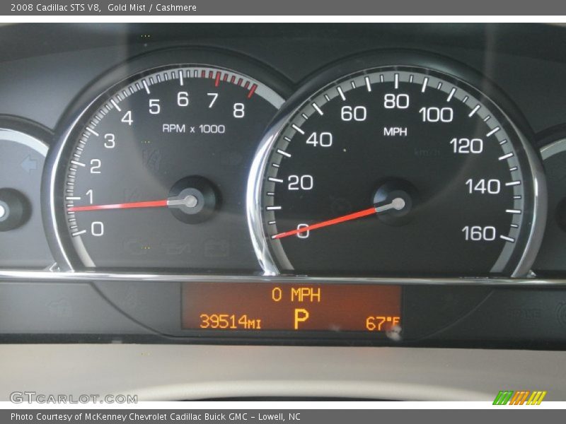 Gold Mist / Cashmere 2008 Cadillac STS V8