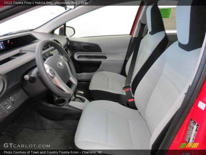 Absolutely Red / Gray 2013 Toyota Prius c Hybrid One