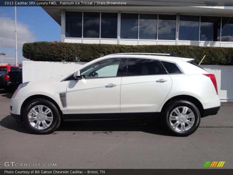 Platinum Ice Tricoat / Shale/Brownstone 2013 Cadillac SRX Luxury FWD