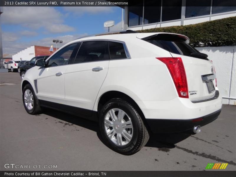Platinum Ice Tricoat / Shale/Brownstone 2013 Cadillac SRX Luxury FWD