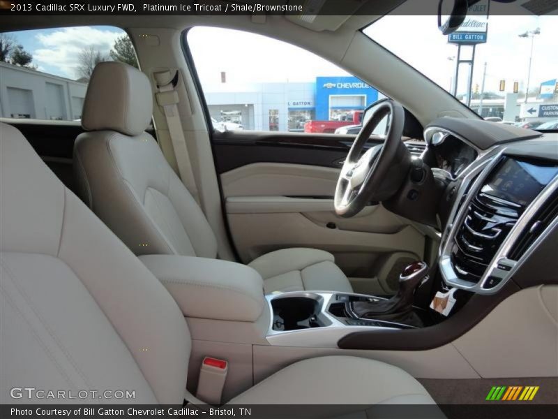 Platinum Ice Tricoat / Shale/Brownstone 2013 Cadillac SRX Luxury FWD