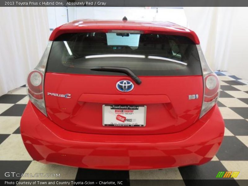 Absolutely Red / Gray 2013 Toyota Prius c Hybrid One