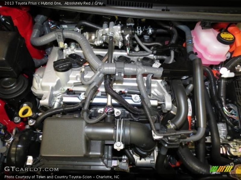 Absolutely Red / Gray 2013 Toyota Prius c Hybrid One