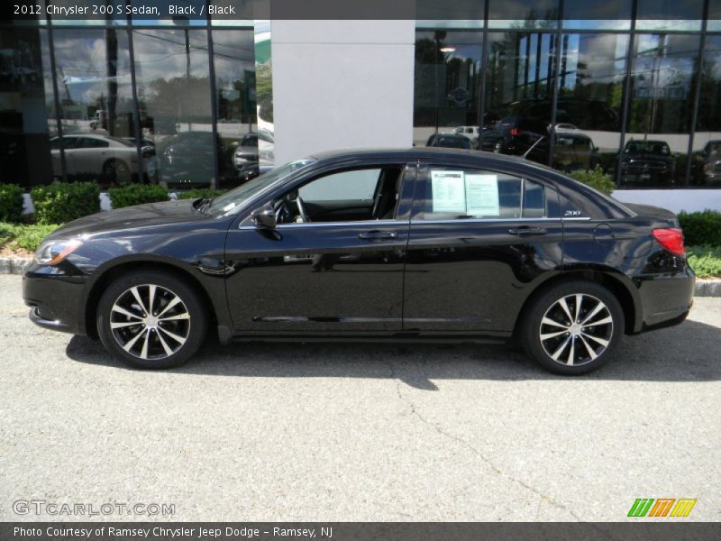 Black / Black 2012 Chrysler 200 S Sedan