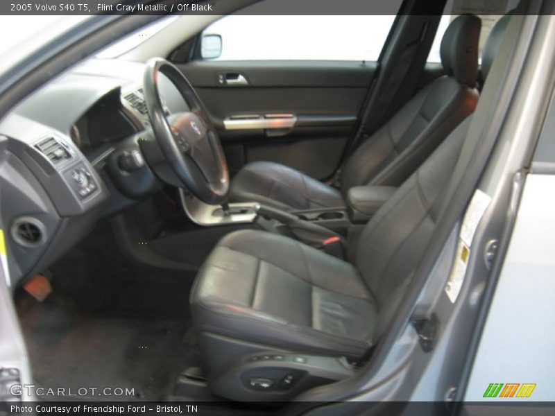Flint Gray Metallic / Off Black 2005 Volvo S40 T5