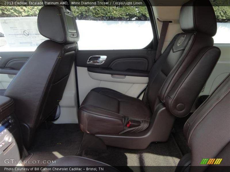 Rear Seat of 2013 Escalade Platinum AWD