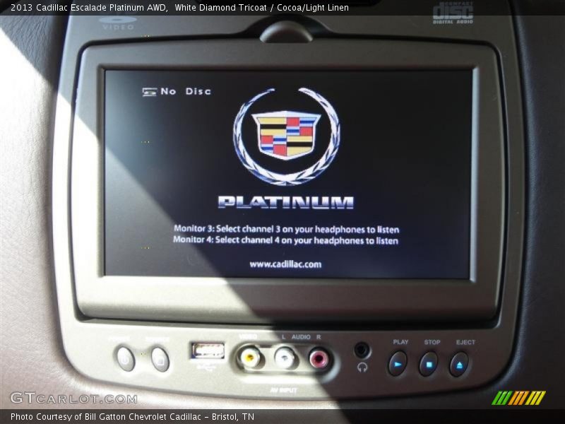 Entertainment System of 2013 Escalade Platinum AWD