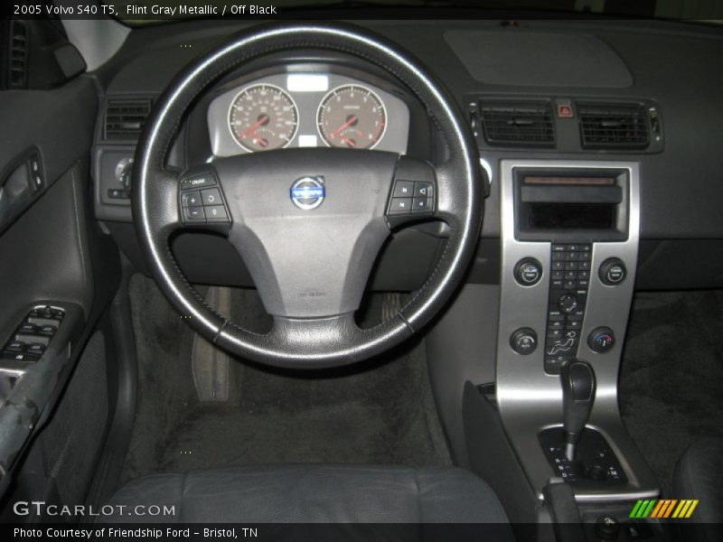 Flint Gray Metallic / Off Black 2005 Volvo S40 T5