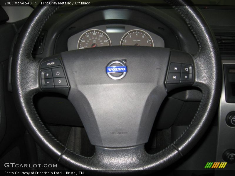 Flint Gray Metallic / Off Black 2005 Volvo S40 T5