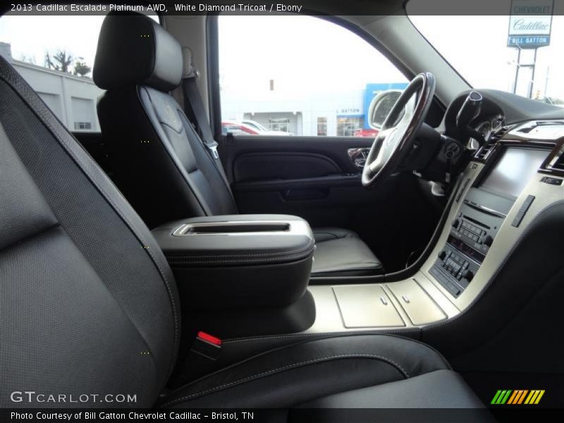 White Diamond Tricoat / Ebony 2013 Cadillac Escalade Platinum AWD