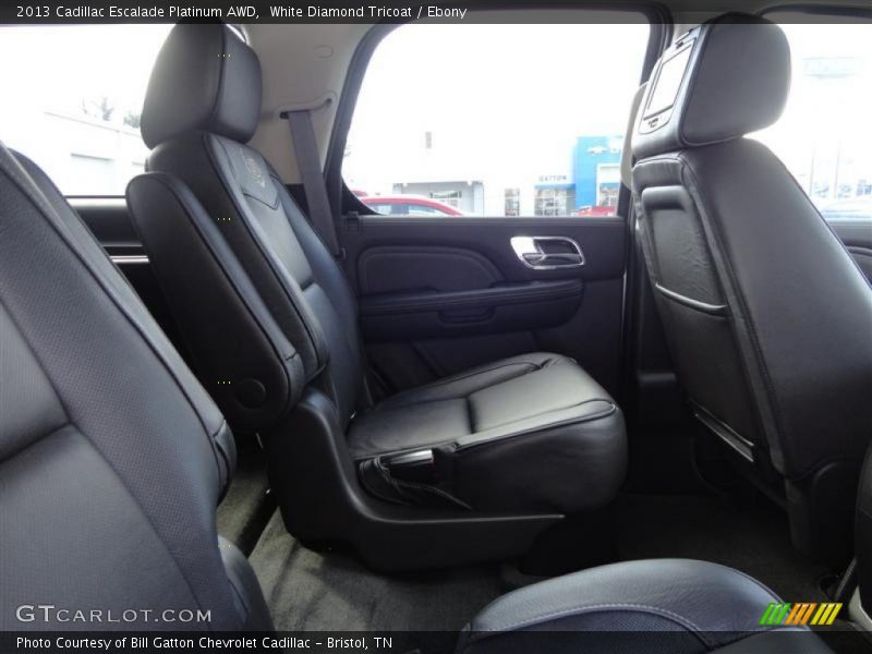 White Diamond Tricoat / Ebony 2013 Cadillac Escalade Platinum AWD
