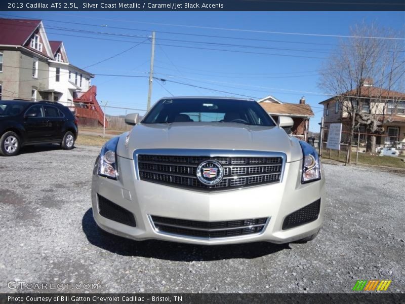 Silver Coast Metallic / Caramel/Jet Black Accents 2013 Cadillac ATS 2.5L