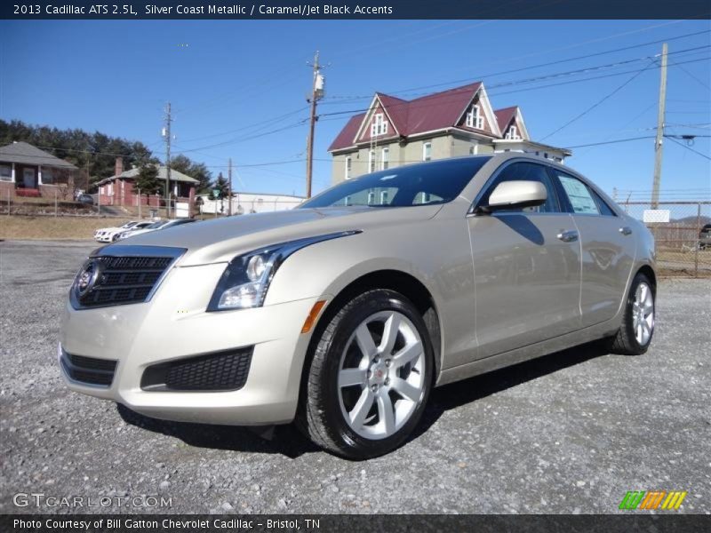 Silver Coast Metallic / Caramel/Jet Black Accents 2013 Cadillac ATS 2.5L