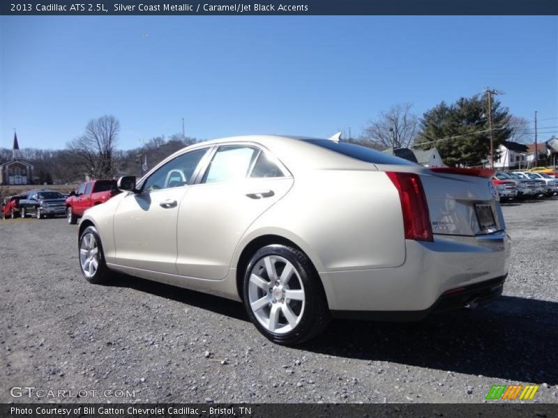 Silver Coast Metallic / Caramel/Jet Black Accents 2013 Cadillac ATS 2.5L