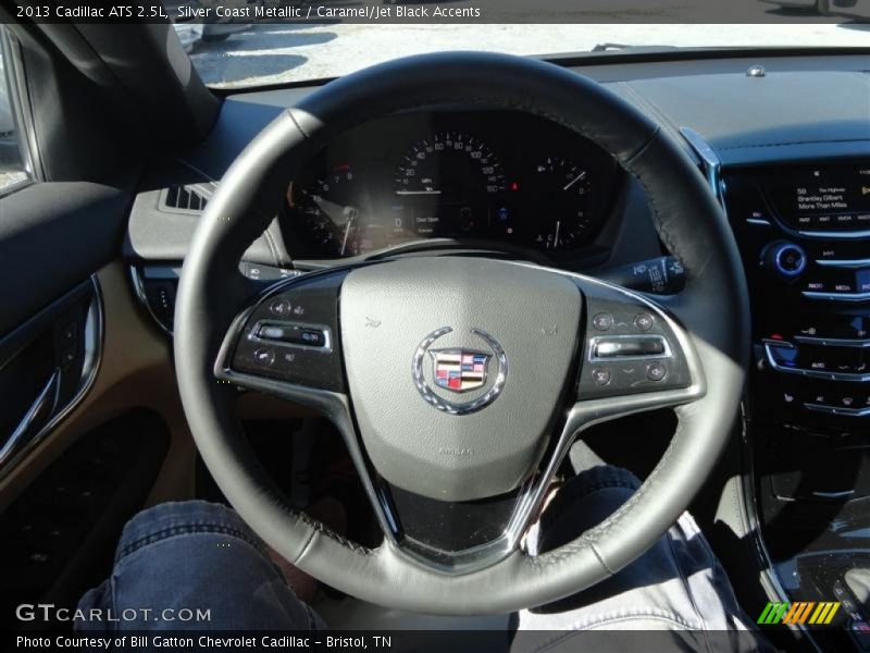 Silver Coast Metallic / Caramel/Jet Black Accents 2013 Cadillac ATS 2.5L