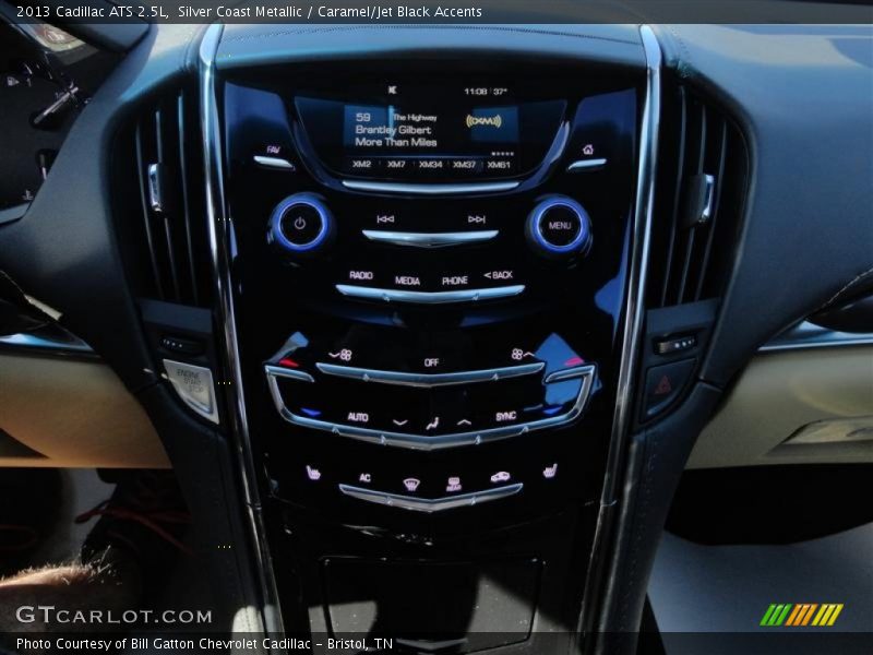 Silver Coast Metallic / Caramel/Jet Black Accents 2013 Cadillac ATS 2.5L