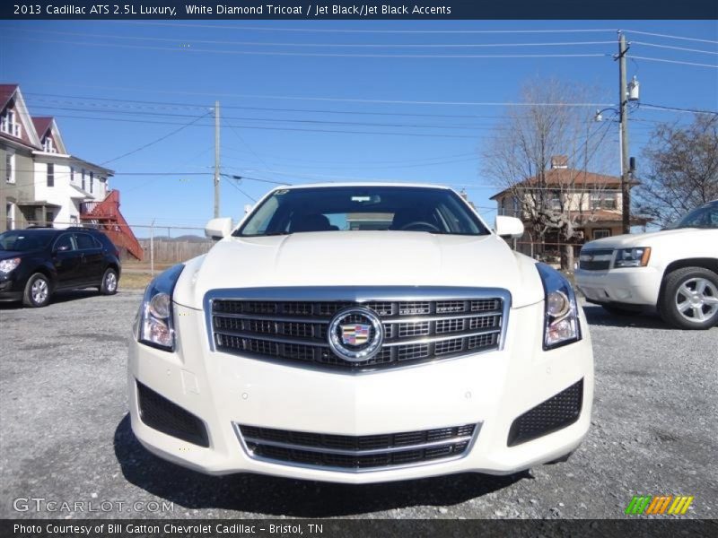 White Diamond Tricoat / Jet Black/Jet Black Accents 2013 Cadillac ATS 2.5L Luxury