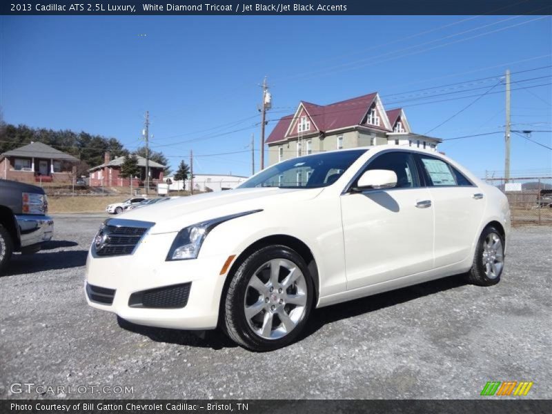 White Diamond Tricoat / Jet Black/Jet Black Accents 2013 Cadillac ATS 2.5L Luxury