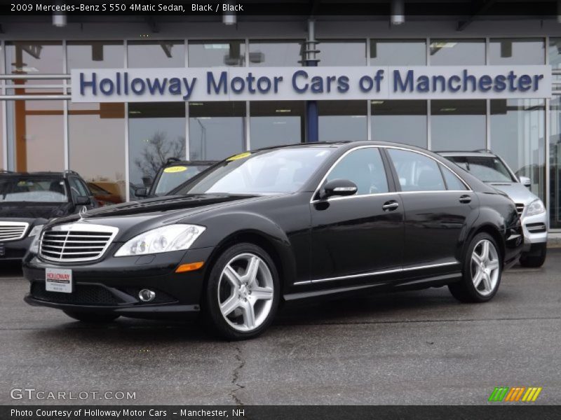 Black / Black 2009 Mercedes-Benz S 550 4Matic Sedan