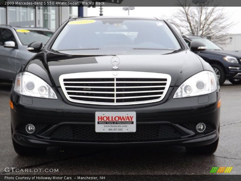 Black / Black 2009 Mercedes-Benz S 550 4Matic Sedan
