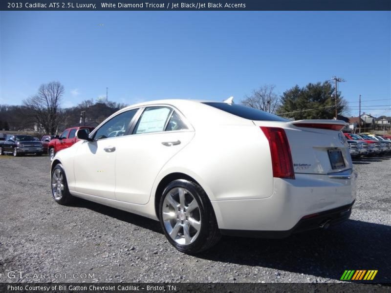 White Diamond Tricoat / Jet Black/Jet Black Accents 2013 Cadillac ATS 2.5L Luxury