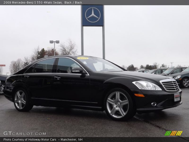 Black / Black 2009 Mercedes-Benz S 550 4Matic Sedan