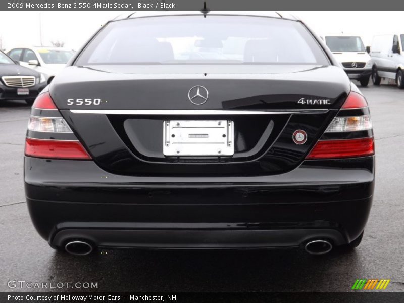 Black / Black 2009 Mercedes-Benz S 550 4Matic Sedan