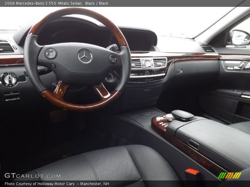 Black / Black 2009 Mercedes-Benz S 550 4Matic Sedan