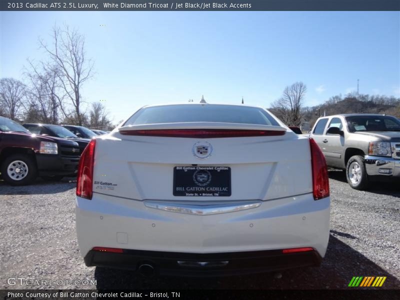 White Diamond Tricoat / Jet Black/Jet Black Accents 2013 Cadillac ATS 2.5L Luxury