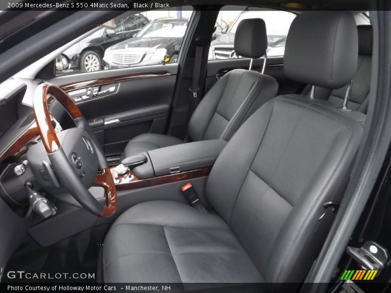 Black / Black 2009 Mercedes-Benz S 550 4Matic Sedan