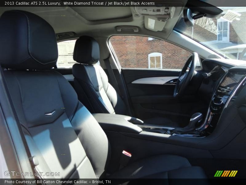 White Diamond Tricoat / Jet Black/Jet Black Accents 2013 Cadillac ATS 2.5L Luxury