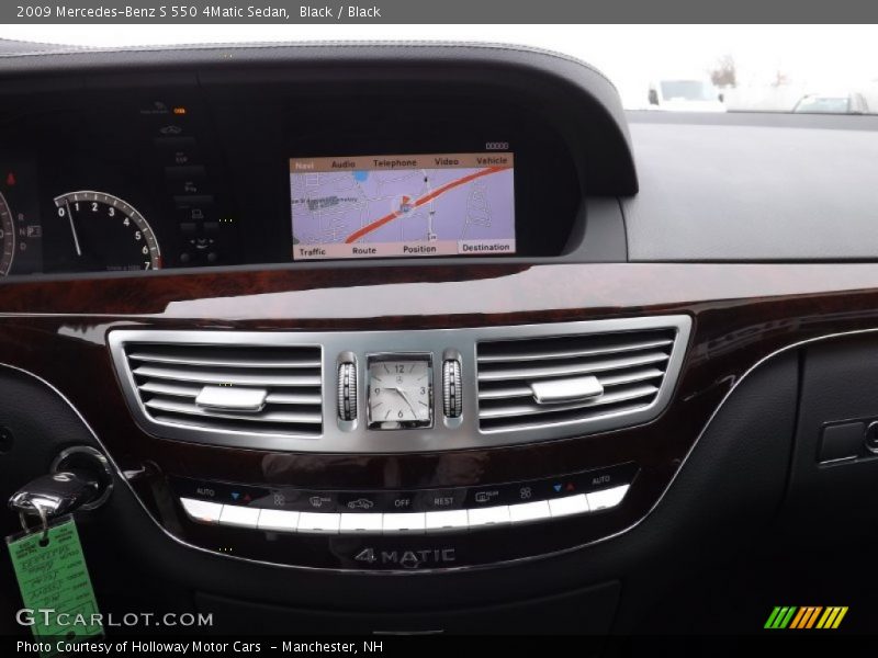 Black / Black 2009 Mercedes-Benz S 550 4Matic Sedan