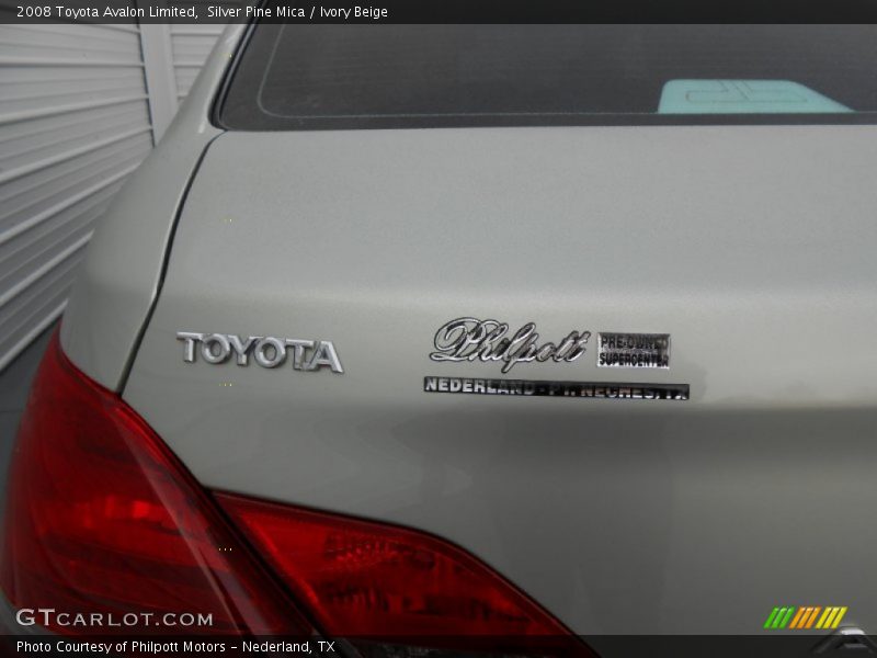 Silver Pine Mica / Ivory Beige 2008 Toyota Avalon Limited