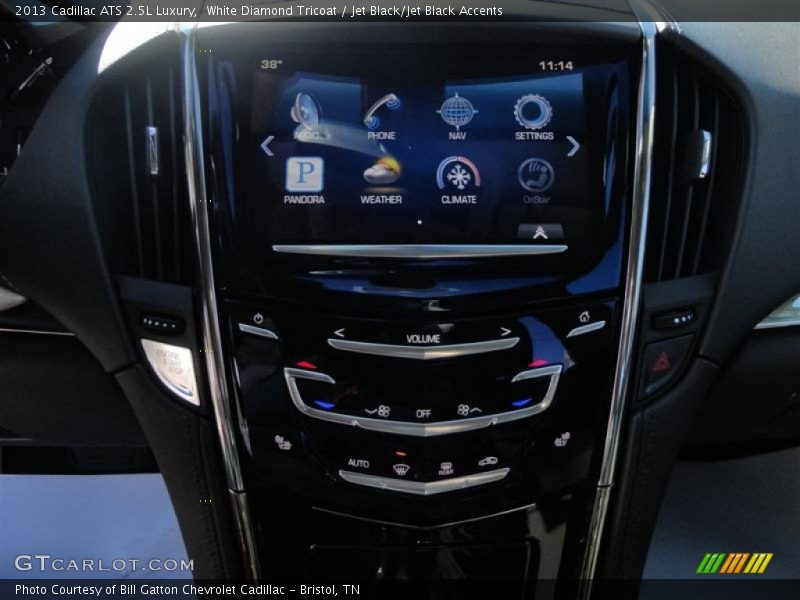 White Diamond Tricoat / Jet Black/Jet Black Accents 2013 Cadillac ATS 2.5L Luxury